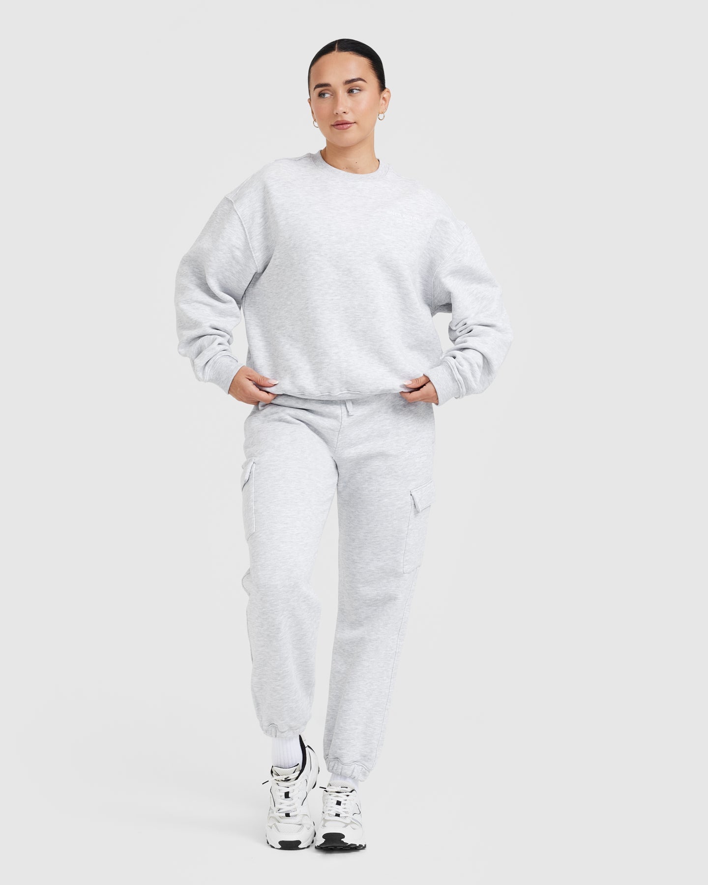 Grey Oversized Sweatshirt - Women's | Oner Active US