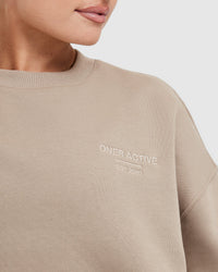 All Day Est 2020 Oversized Sweatshirt | Sandstone