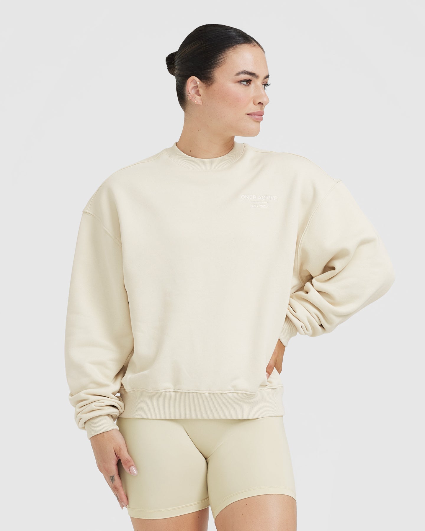 Women\'s Oversized Sweatshirt - Vanilla | Oner Active US | 