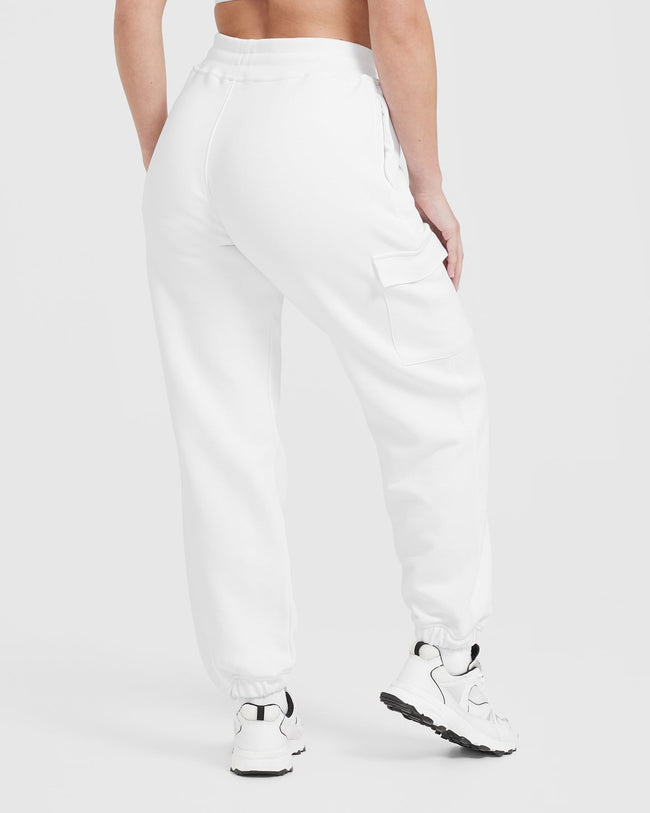 Tienda Oficial YoungLA W216 - Cargo Fleece Joggers México - Pantalones Jogger  Mujer Blancos
