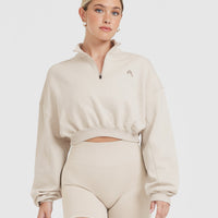 Cropped quarter deals zip pullover