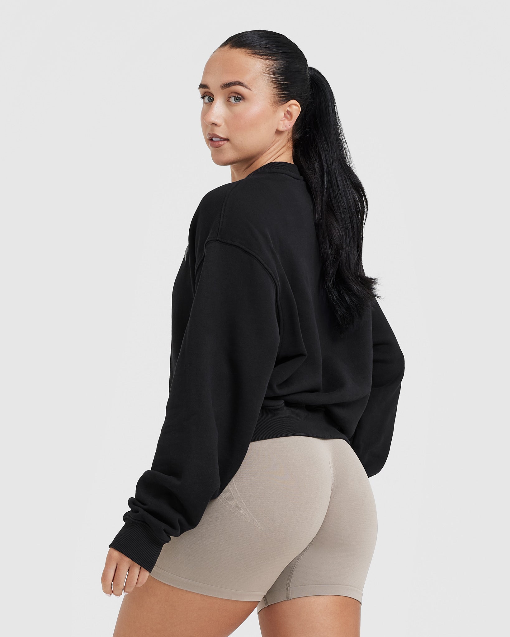 Black Oversized Sweatshirt Women's Oner Active US