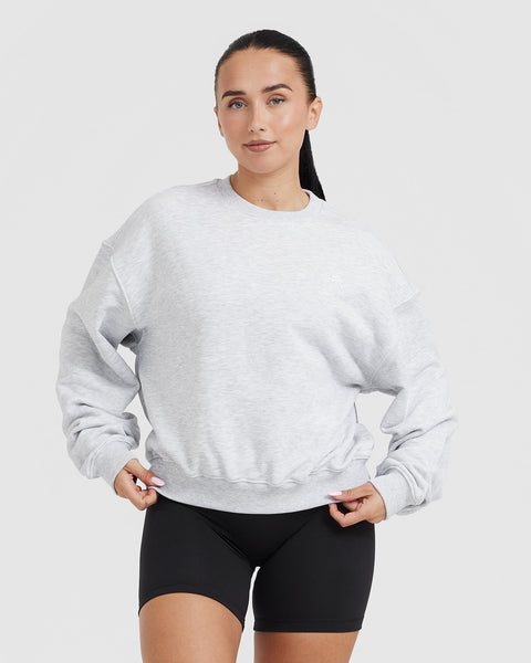 Light grey oversized sweatshirt new arrivals