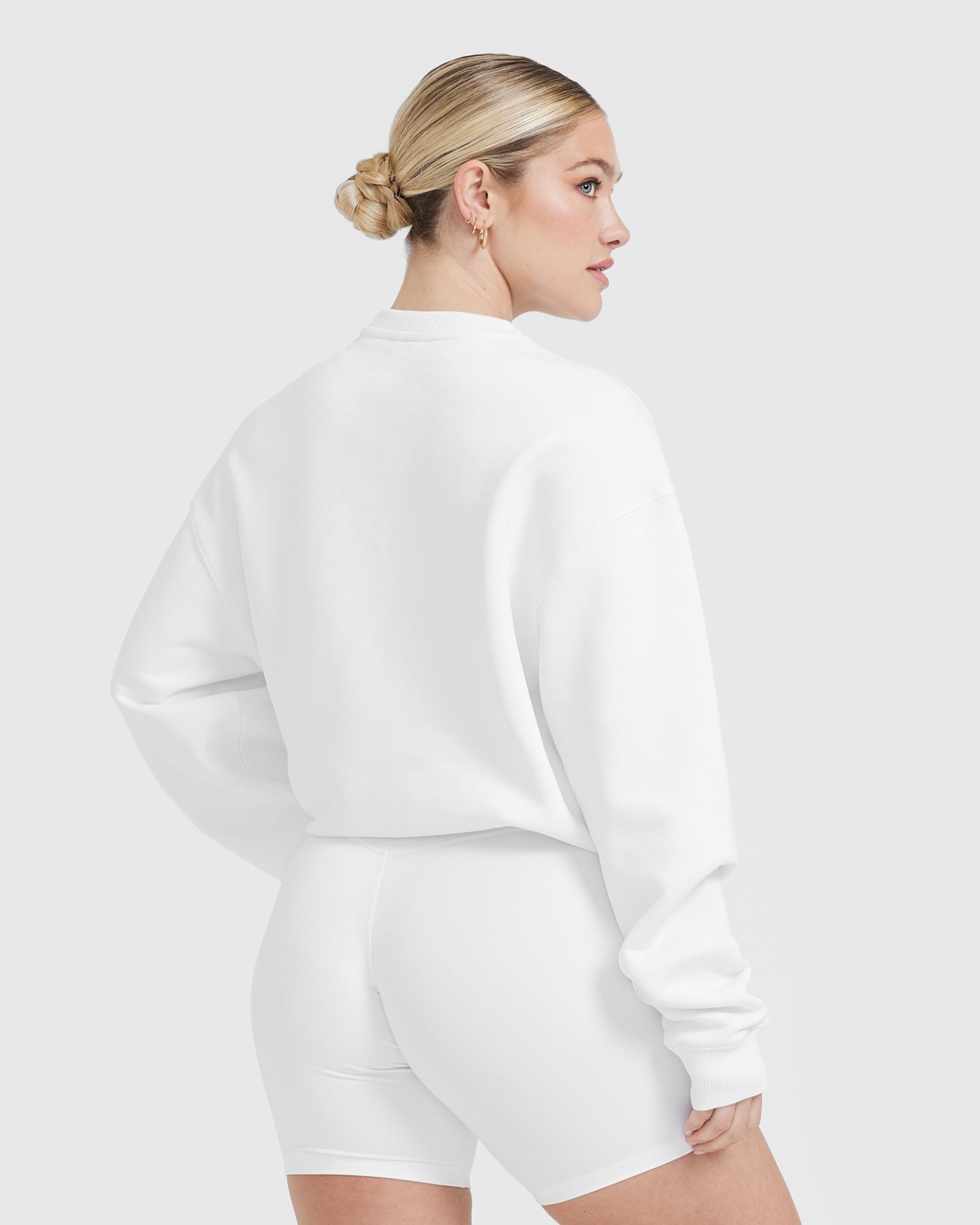 Lightweight sale white sweatshirt