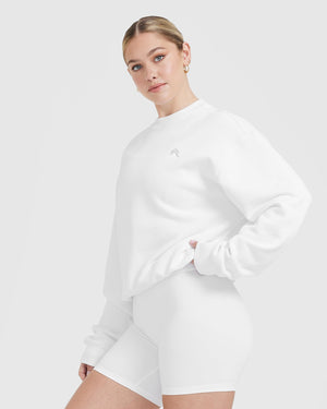 Lightweight shop white sweatshirt