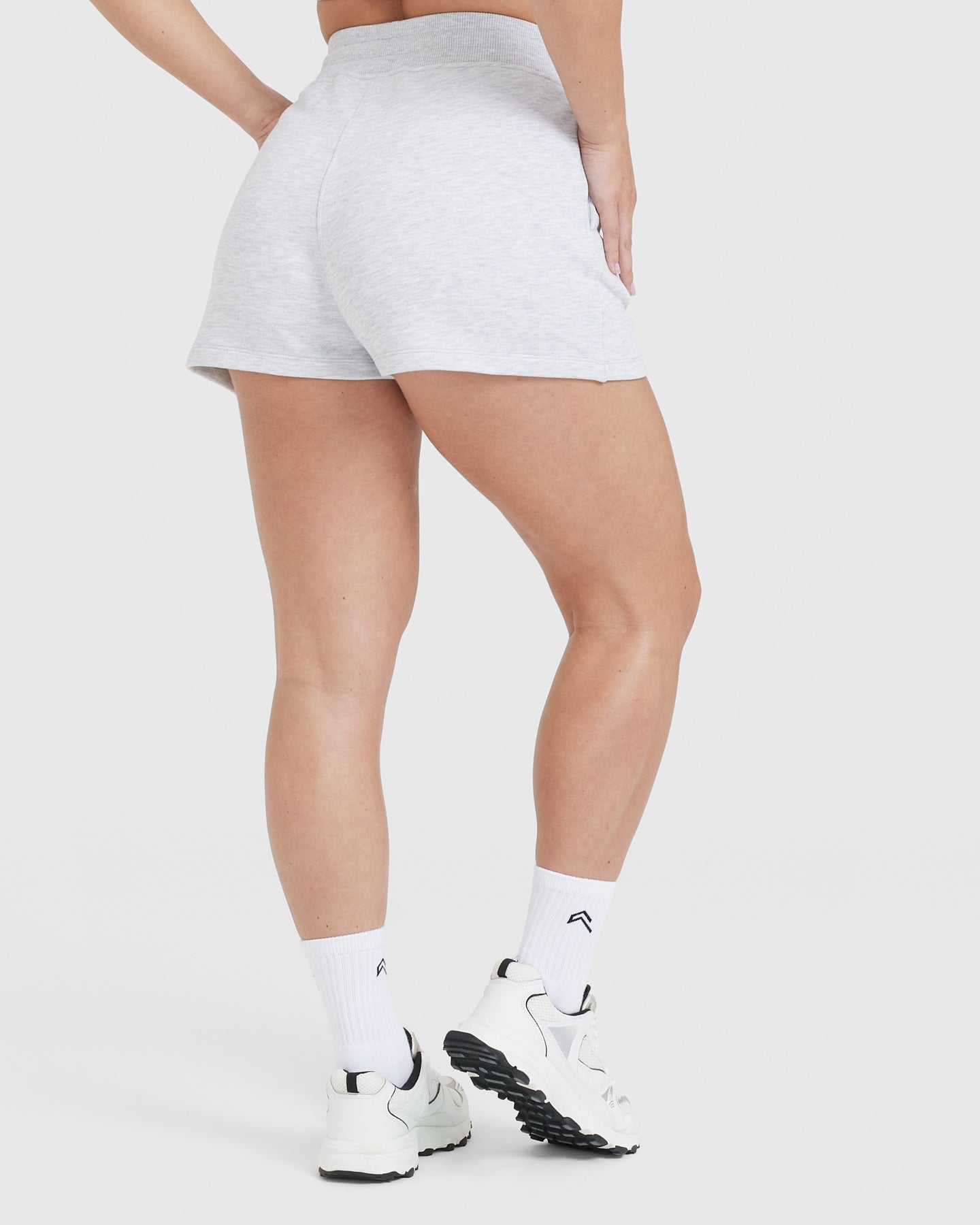 Women's Sports Shorts with Pockets - Light Grey Marl | Oner Active US