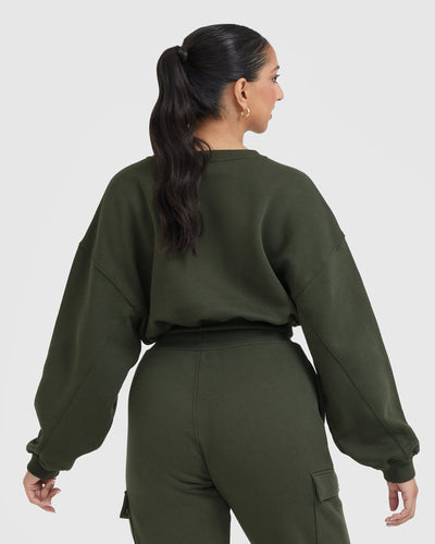 Oversized hotsell khaki sweatshirt