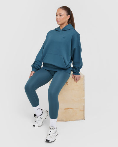 All Day Oversized Hoodie Lake Blue