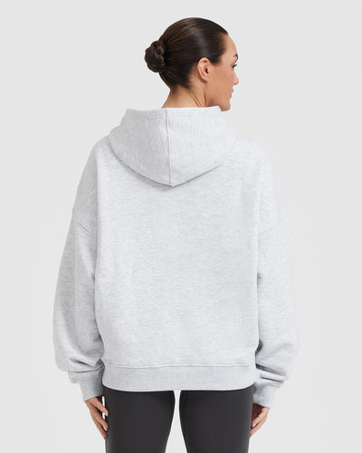 All Day Oversized Hoodie Light Grey Marl | Oner Active US
