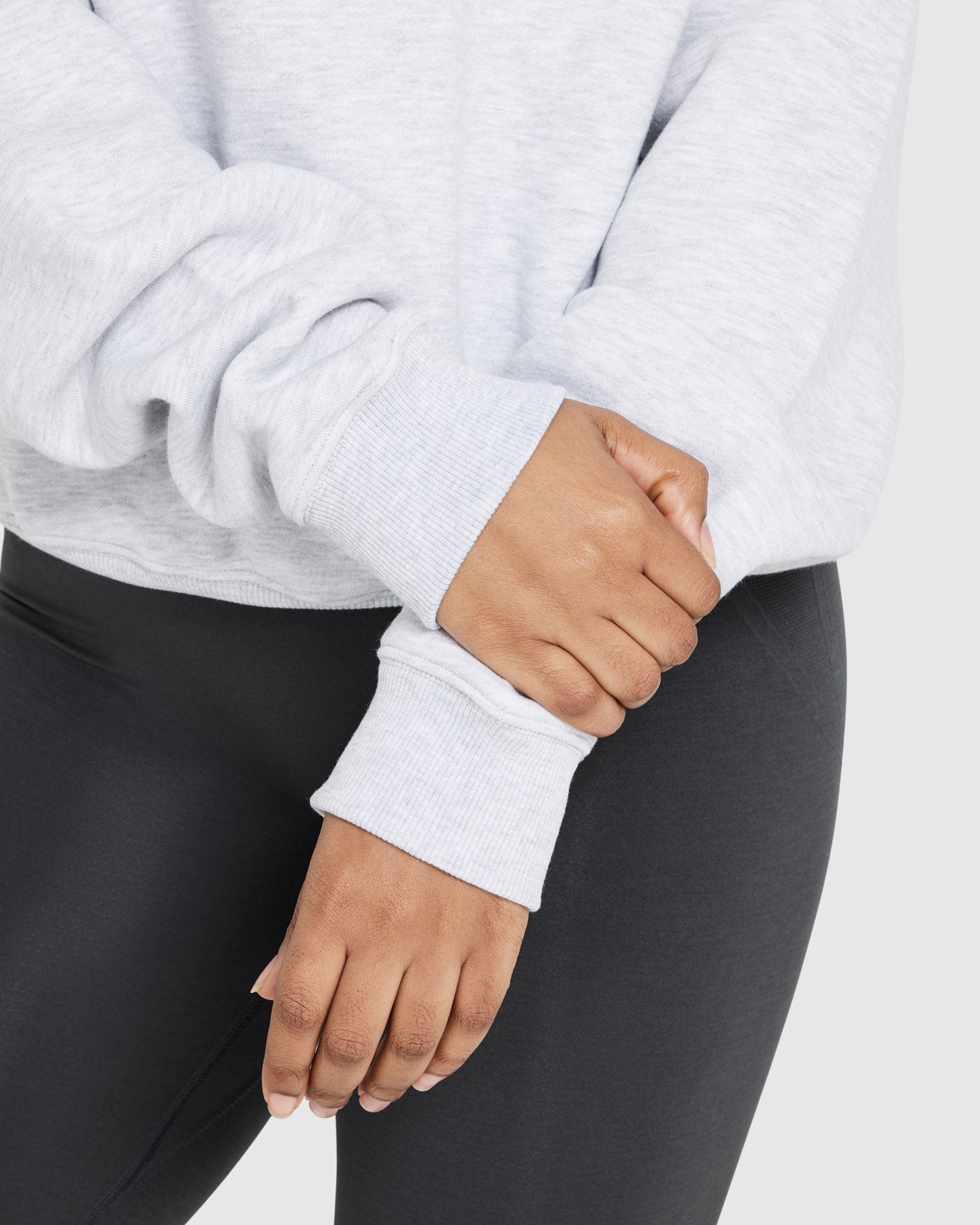 Light Grey Sweatshirt Women's - Oversize | Oner Active US