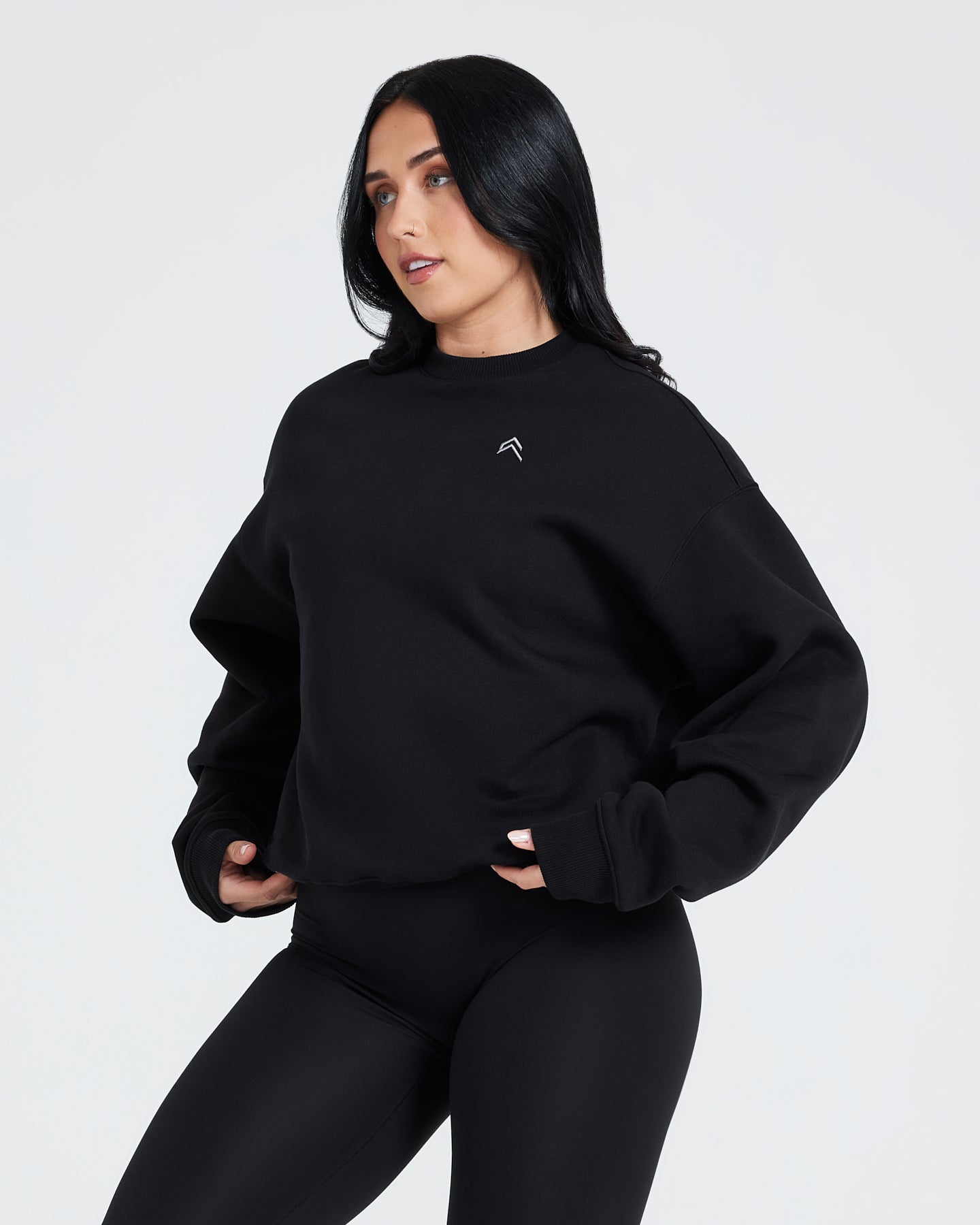 Oversized Black Sweatshirt Women's Oner Active US