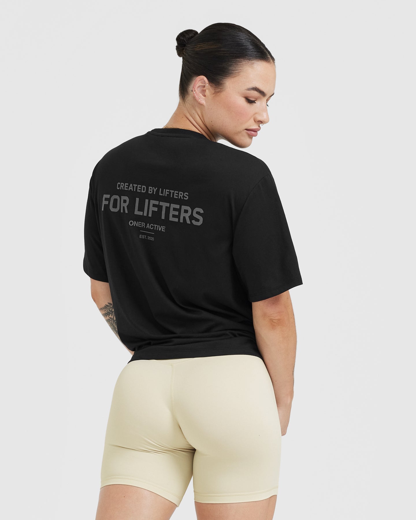 Black Oversized TShirt Women's Classic Lifters Oner Active US