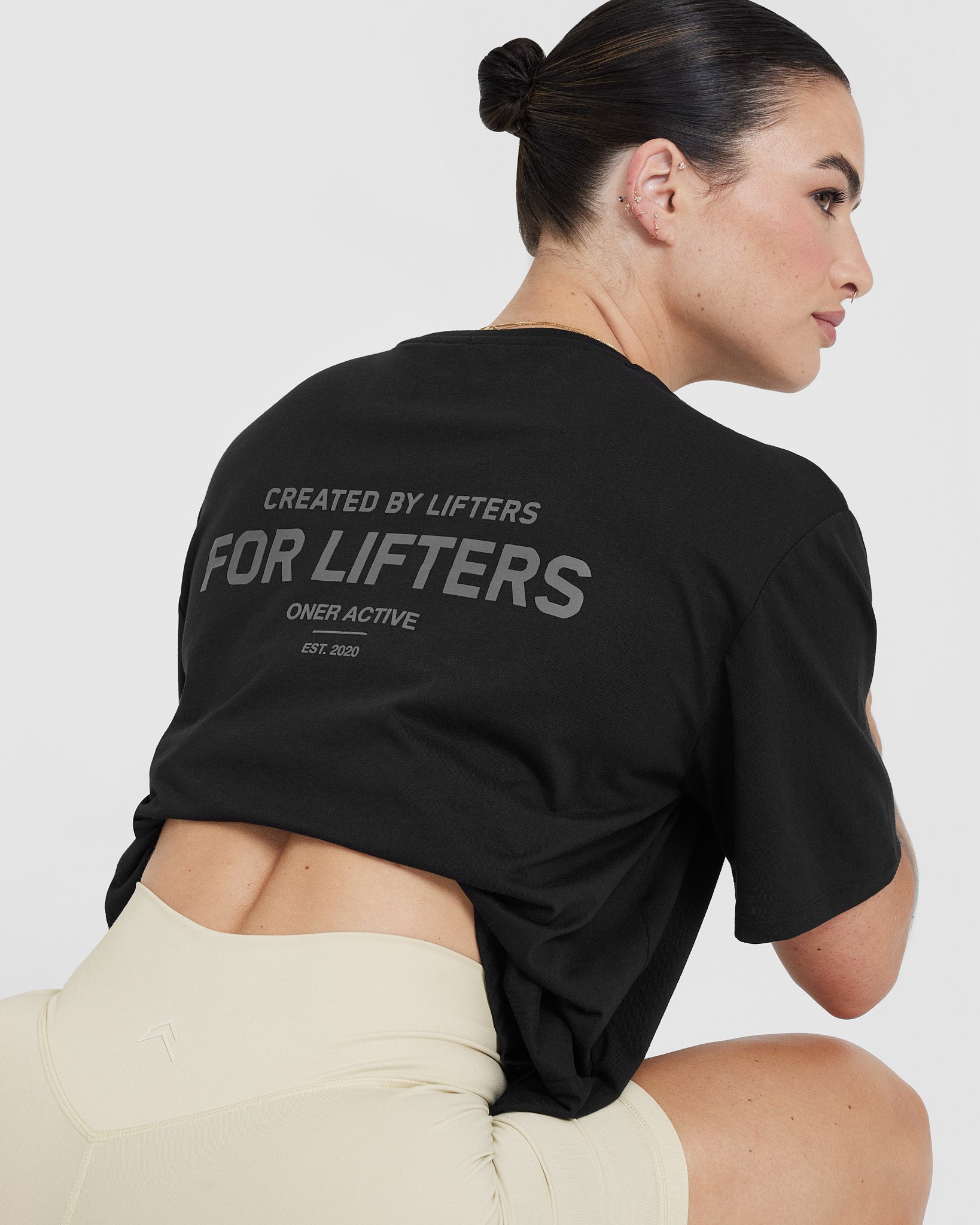 Black Oversized TShirt Women's Classic Lifters Oner Active US