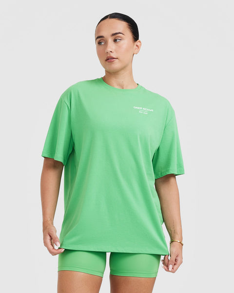 Ladies Oversized T-Shirts - Jade - Lightweight | Oner Active US