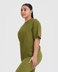 Classic Oversized Lightweight T-Shirt | Olive Green