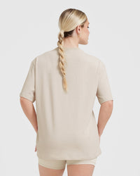 Classic Oversized Lightweight T-Shirt | Washed Sand
