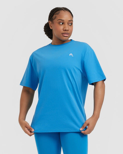 Oner Modal Classic Oversized Lightweight T-Shirt | Tropical Blue