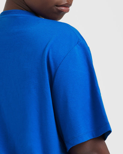 Cobalt Blue T-Shirt Women\'s - Oversized | Oner Active US | T-Shirts