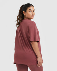 Classic Oversized Lightweight T-Shirt | Berry