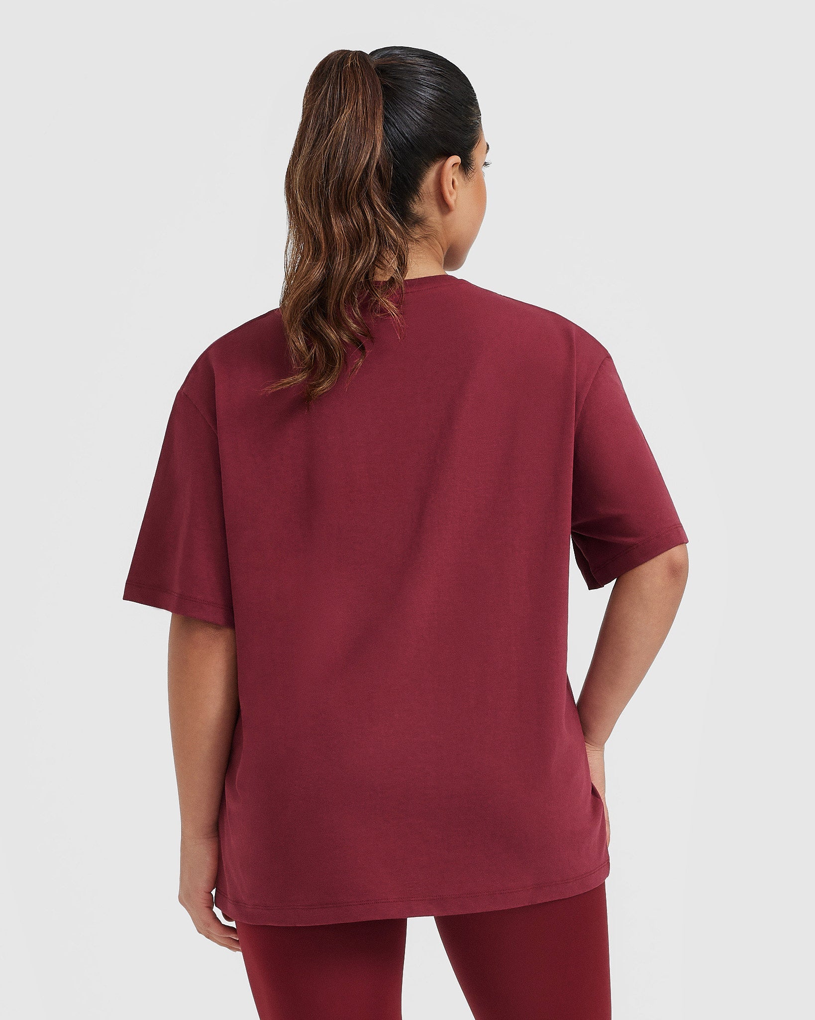 Classic Oversized Lightweight T-Shirt - Burnt Cherry | Oner Active US