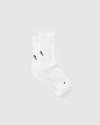 Crew Socks 1 Pack | White/Black