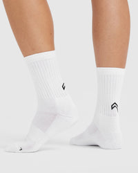 Crew Socks 1 Pack | White/Black