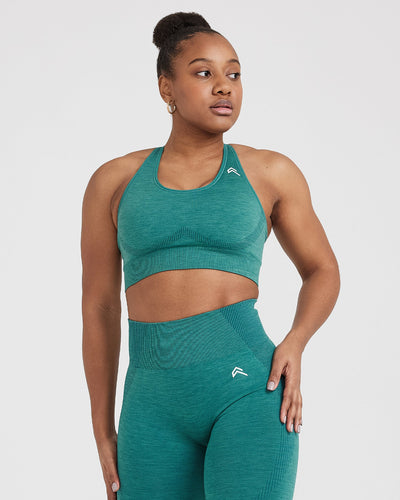 BRALETTE REMOVABLE CUPS - MINERAL GREEN MARL