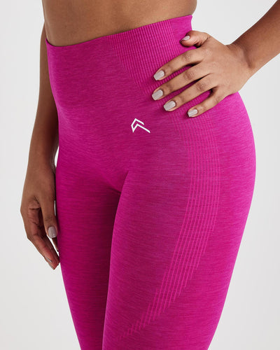 Gymshark Vital Seamless 2.0 Light T Shirt - Plum Pink Marl