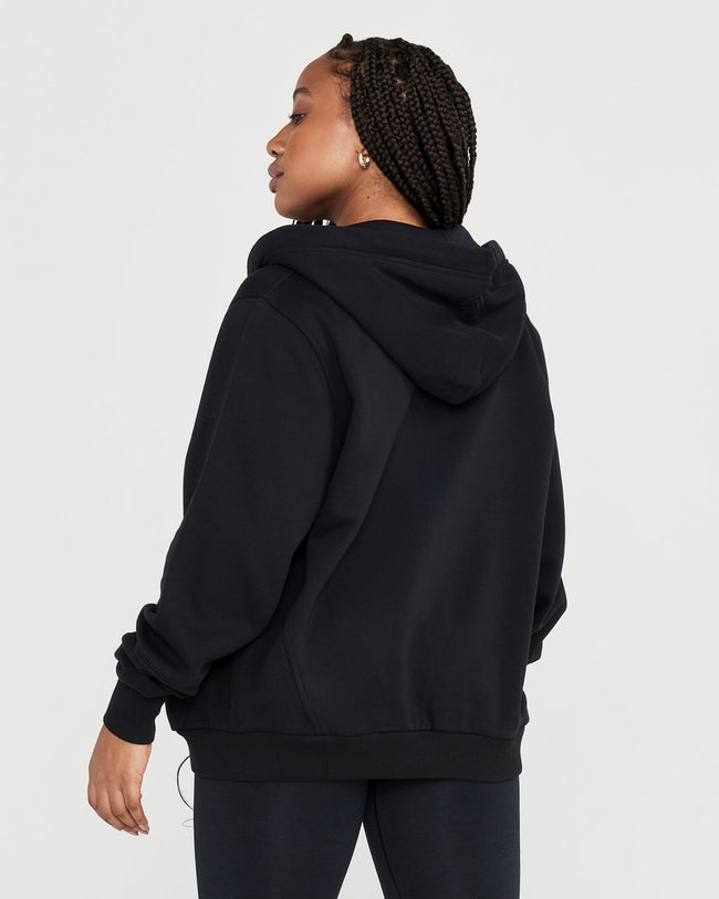oversized black hoodie