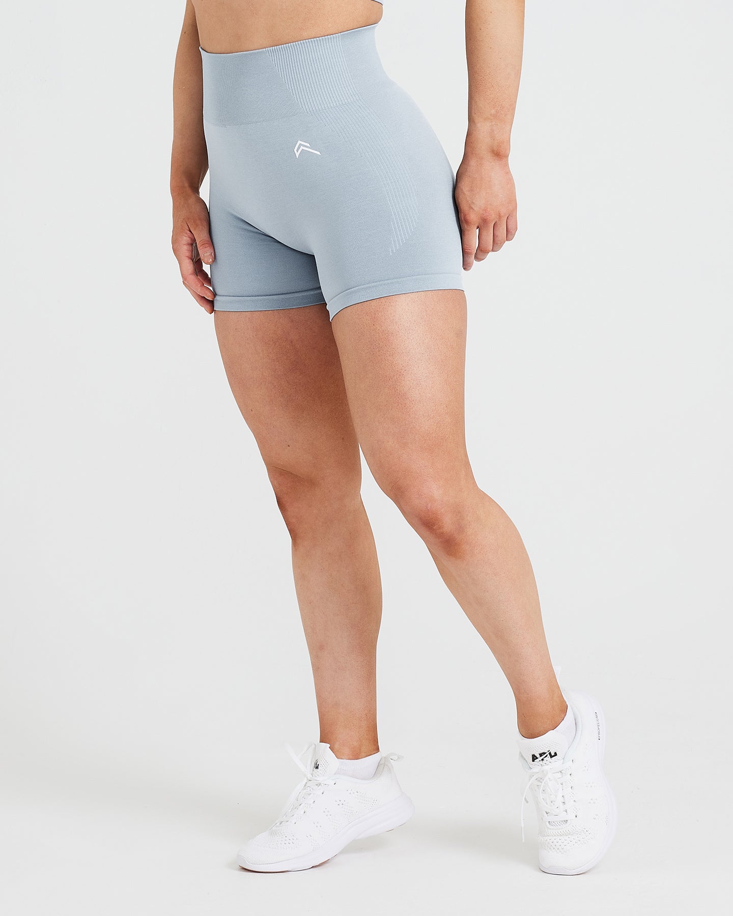 Seamless High Waisted Shorts - Smoke Grey Marl | Oner Active US