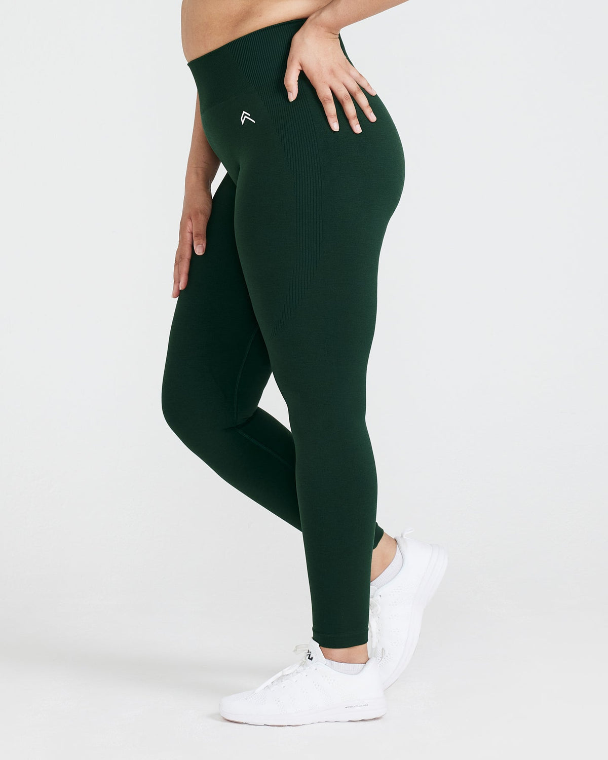 Nolina Medium Green Plus Full Length High Rise Legging, 1X-4X