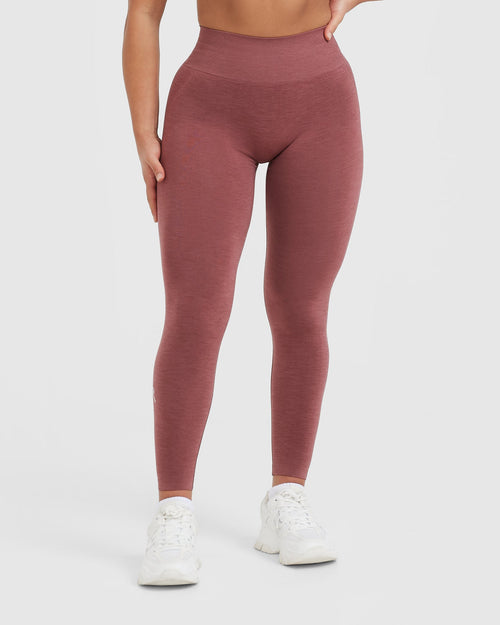 Red Seamless single-colour leggings - Buy Online