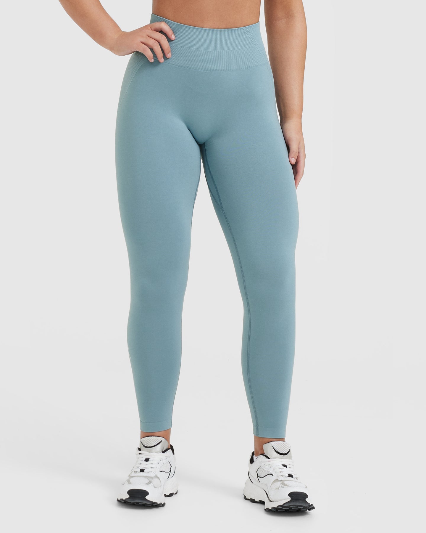 Gymshark Energy Seamless High Waisted Leggings - Sky Blue 1  High waisted  leggings, High waist sports leggings, Fitness fashion