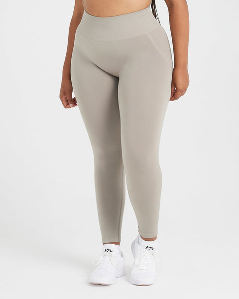 Gym Leggings - High Waisted - Warm Sand | Oner Active US