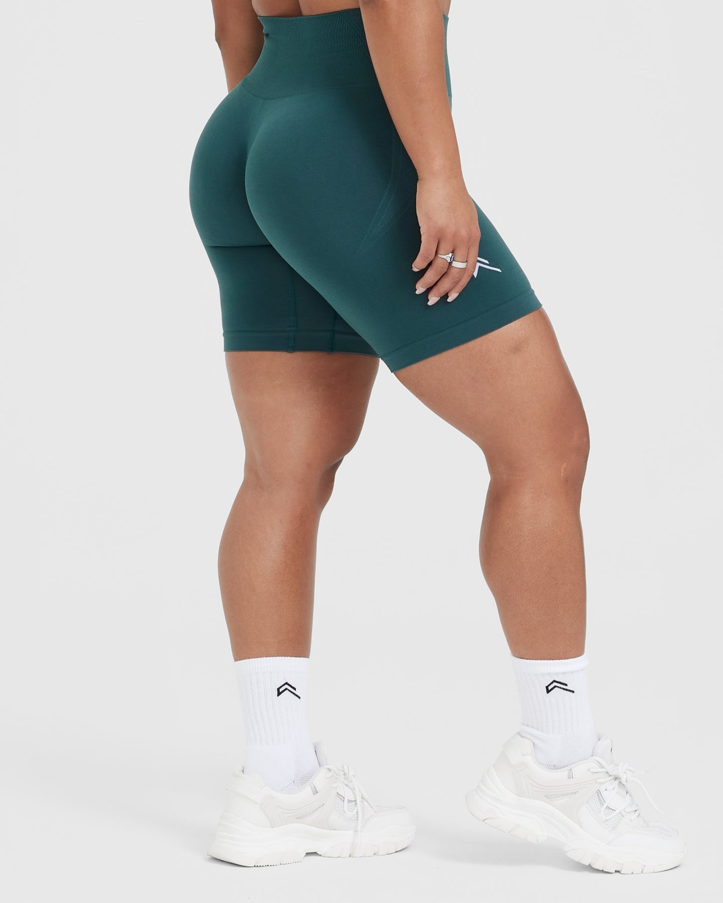 Pastry Seamless High Waisted Shorts Hydro Teal Marl –