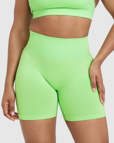 Women\'s Seamless Shorts - Apple Green | Oner Active US
