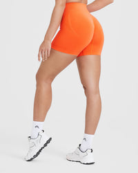 Effortless Seamless Shorts | Tangerine Orange
