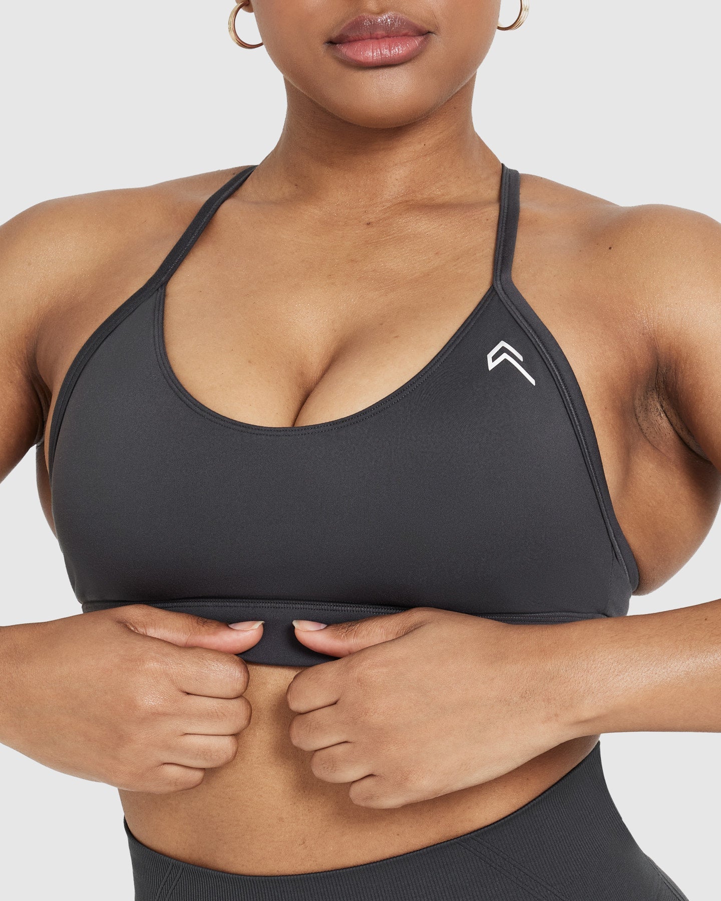 Sports Bra with Removable Pads - Color Coal