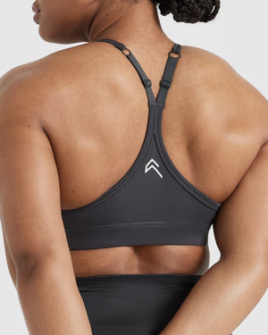 Shop Nude Active Bra in Coal