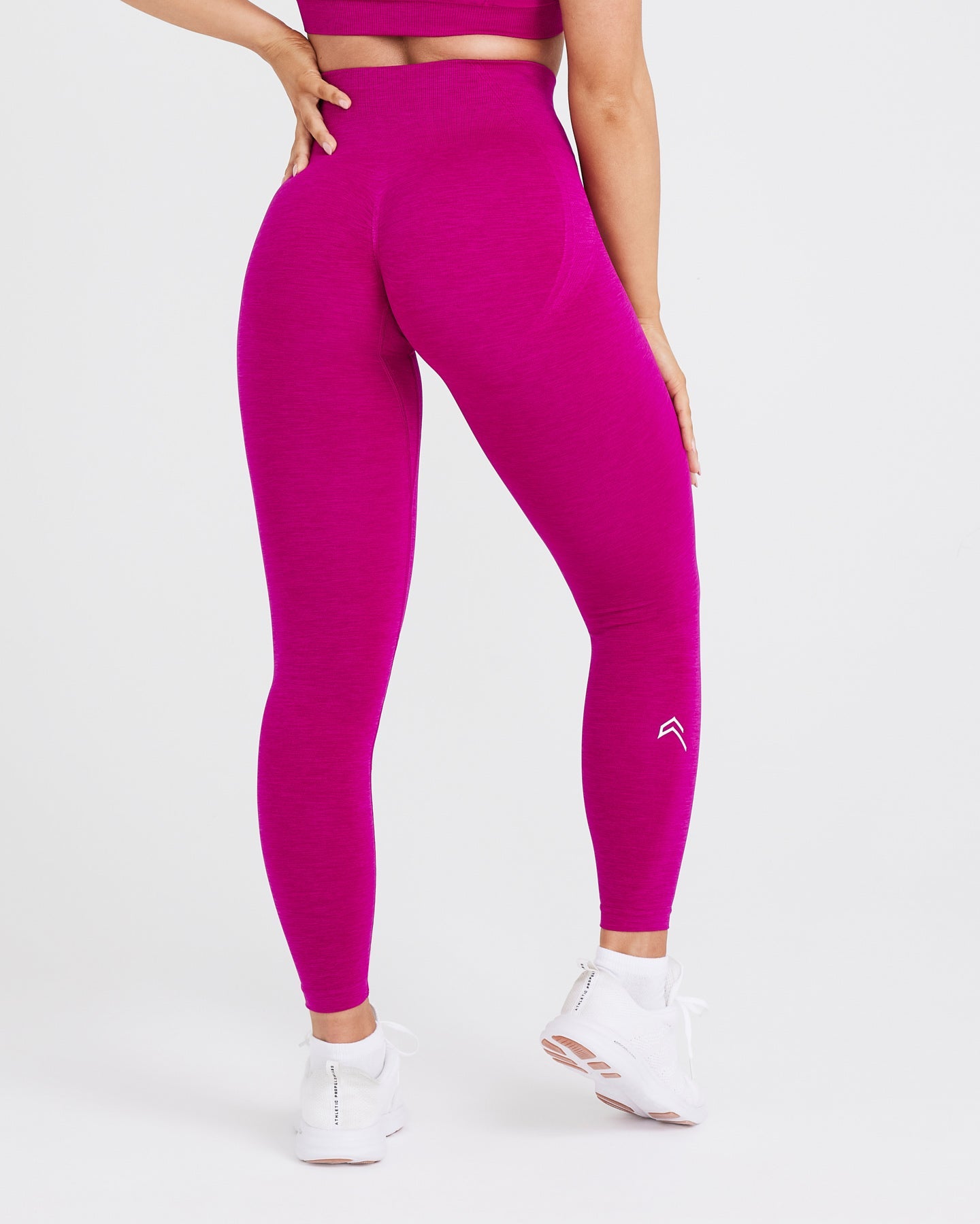 Pink High Waisted Gym Leggings - Fuchsia | Oner Active US