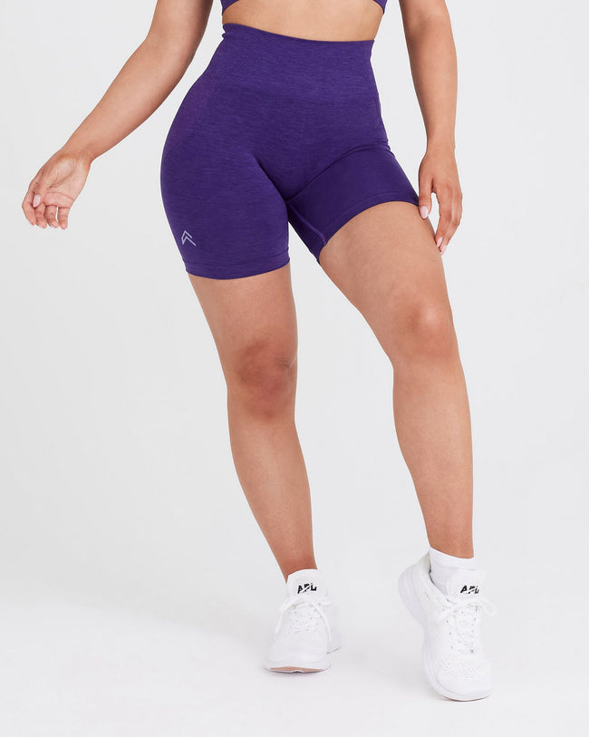 US, Core V-Biker Shorts - Dark Purple