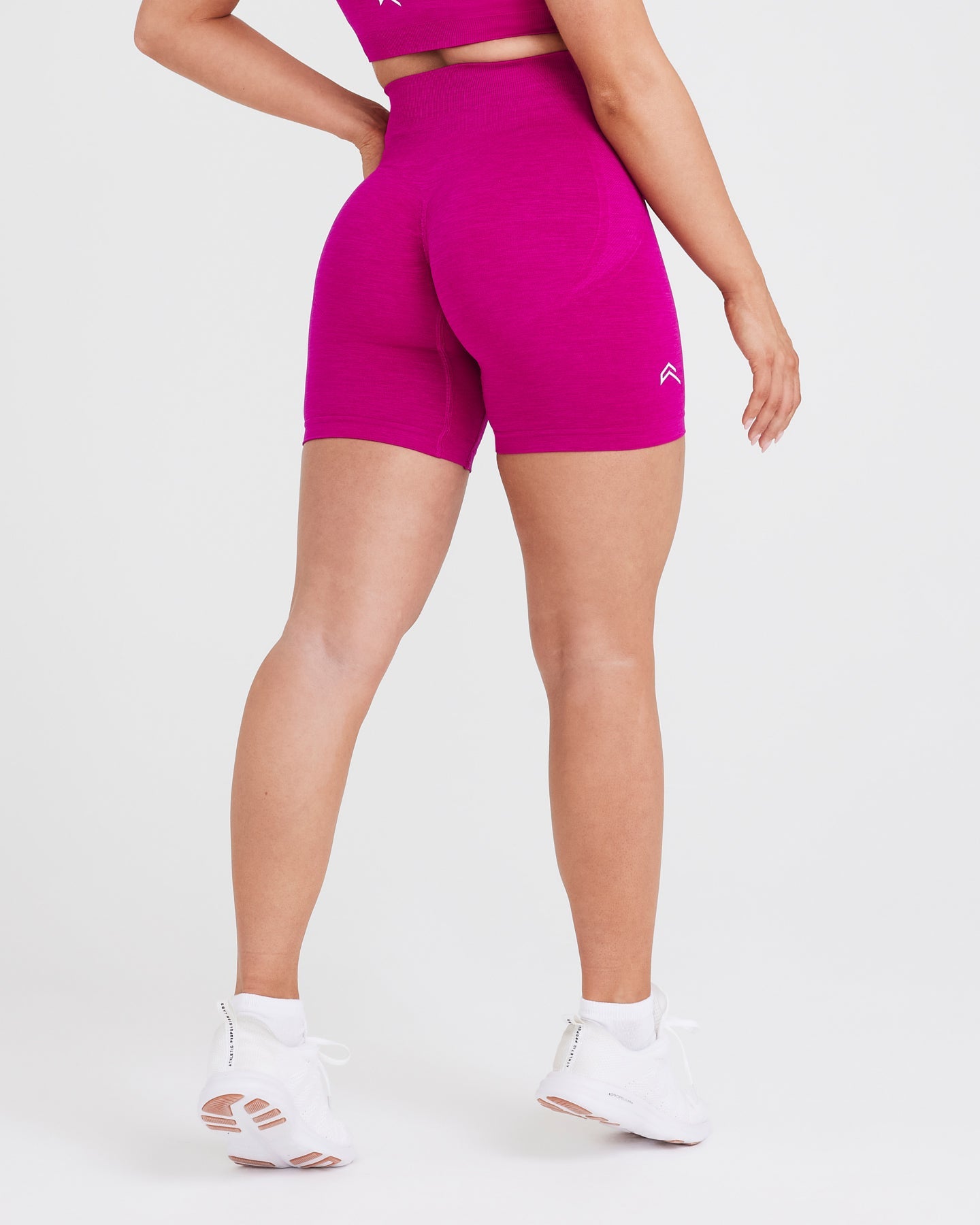 Pink High Waisted Shorts - Women's - Fuchsia | Oner Active US