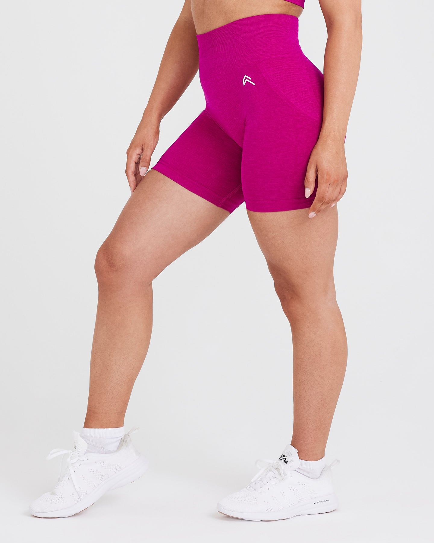 Pink High Waisted Shorts - Women\'s - Fuchsia | Oner Active US
