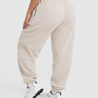 Fleece Oversized Joggers | Sand