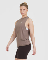 Go To Muscle Vest | Cool Brown