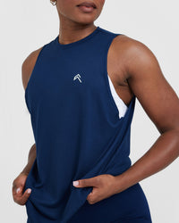 Go To Muscle Vest | Midnight Blue