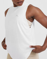 Go To Muscle Vest | White