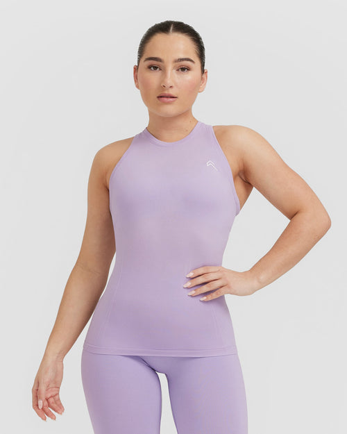 Oner Modal Go To Seamless Fitted High Neck Vest | Wisteria Purple