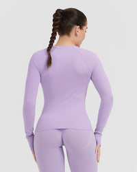 Go To Seamless Fitted Long Sleeve Top | Wisteria Purple