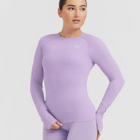 Go To Seamless Fitted Long Sleeve Top | Wisteria Purple